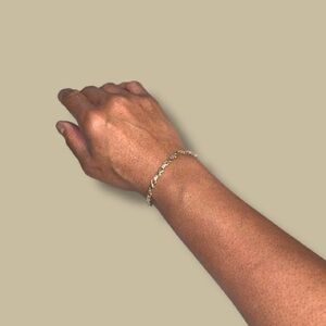 SOLD! Vintage 90s Gold Electroplated Tennis Bracelet